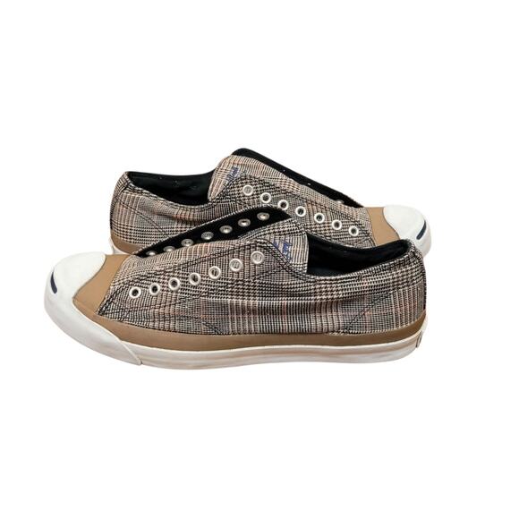 Converse Other - Converse Jack Purcell Black Plaid Canvas Low Mens 10 Womens 11.5 RARE